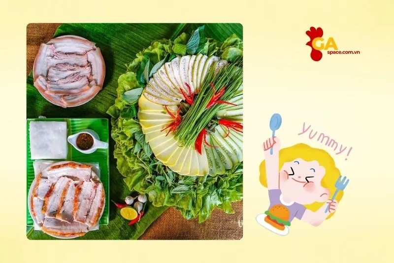 bánh tráng thịt heo