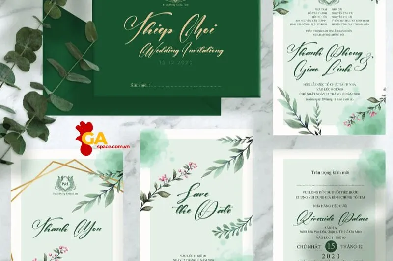 Thiệp Cưới Song Hỷ Quảng Ngãi